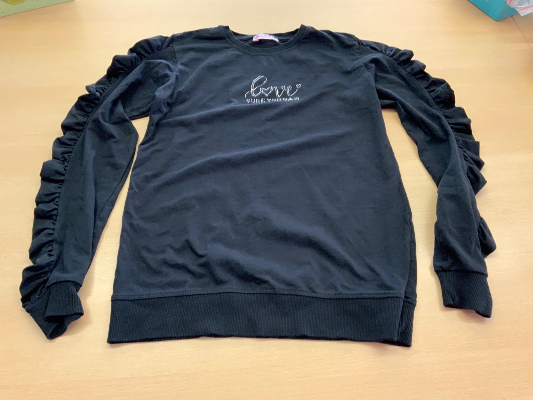 Sweatshirt 176 Schwarz