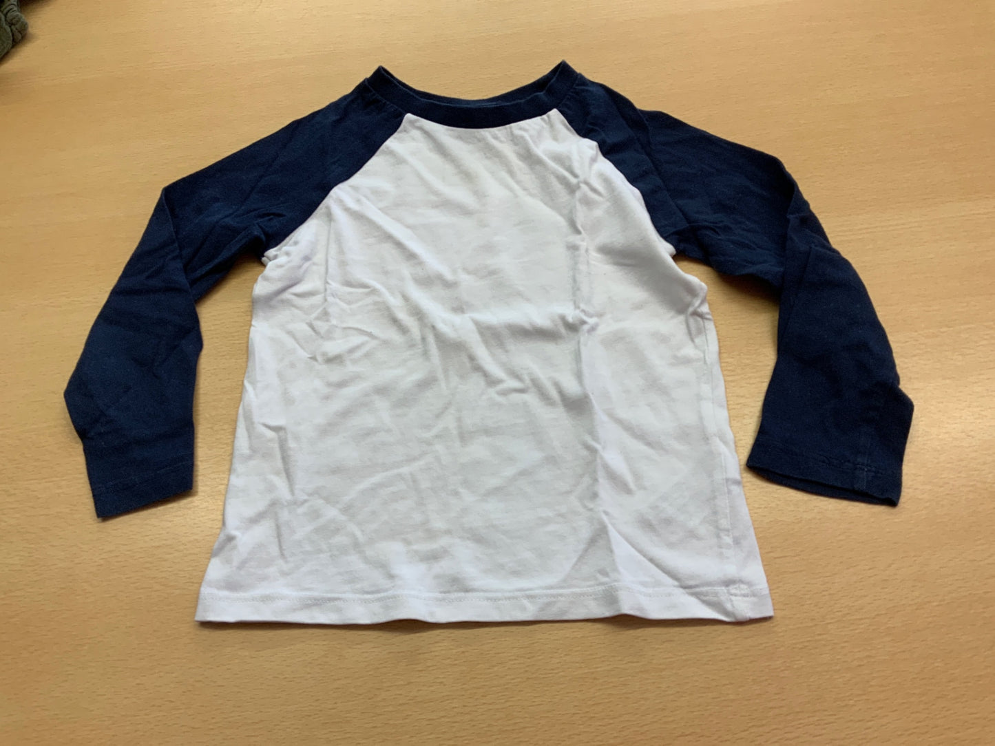 T-Shirt 98 Weiß und Dunkelblau