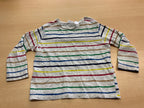  Pullover 98 Weiß mit bunten Streifen
