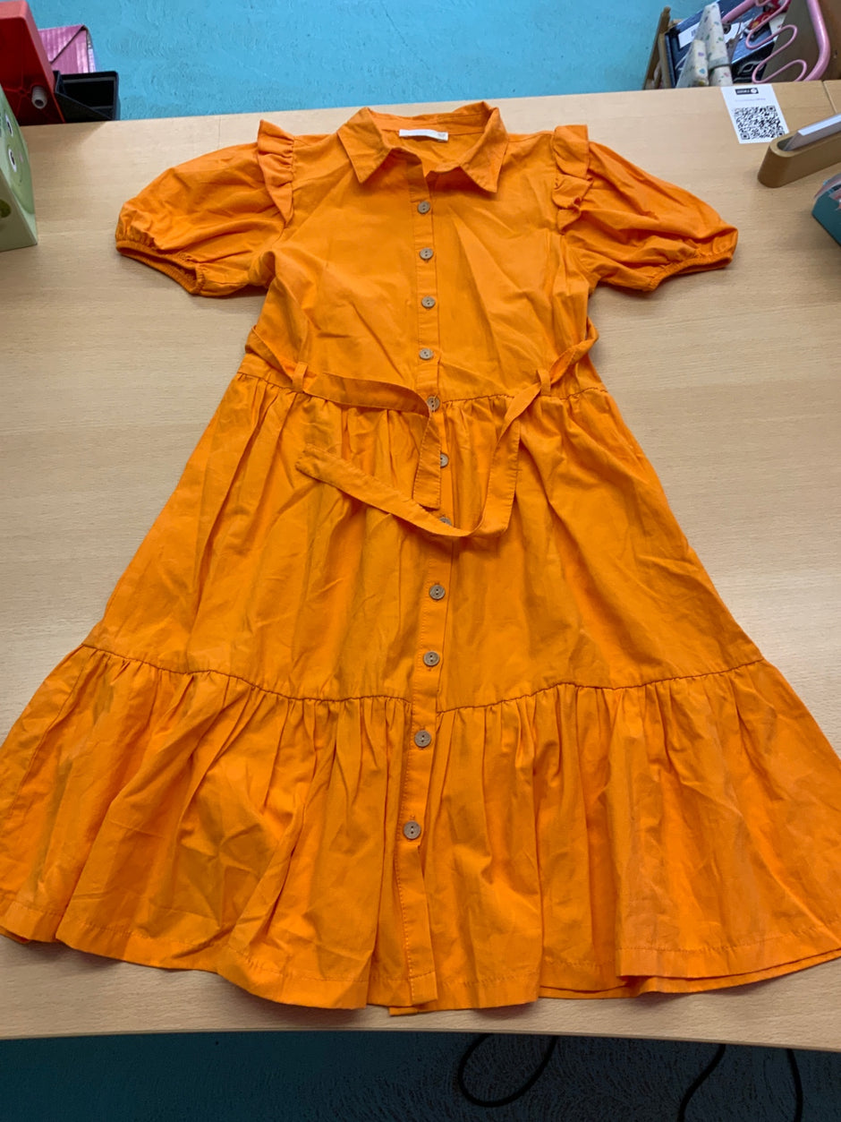 Kleid 152 Orange
