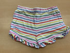 Shorts 98/104 Bunt, mit Streifen in Pink, Blau, Grün, Gelb, Rot und Weiß