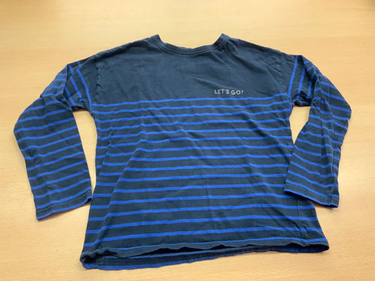 Pulli 140 Blau mit dunkelblauen Streifen