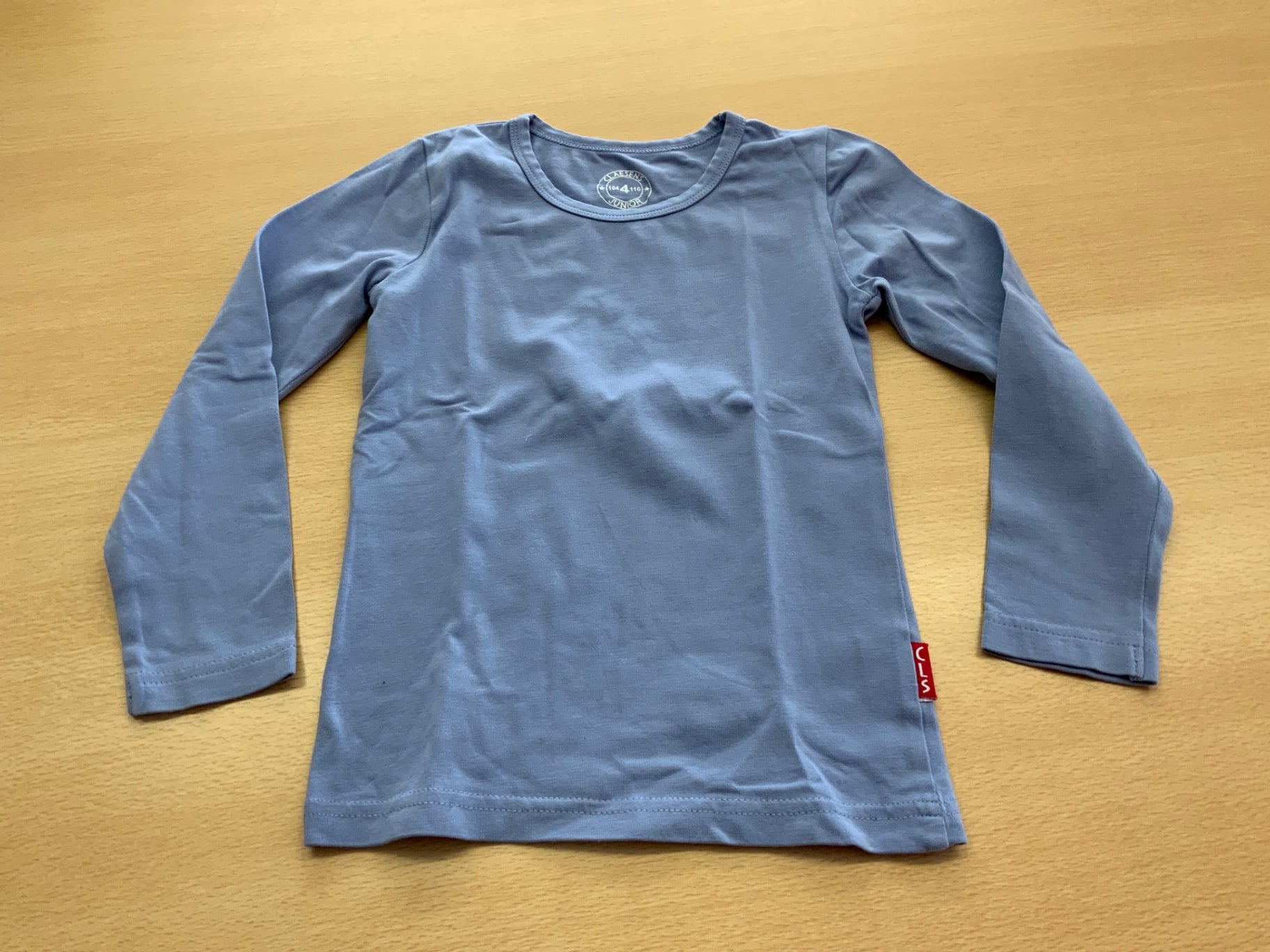 Langeärmliges Oberteil 104/110 Grau