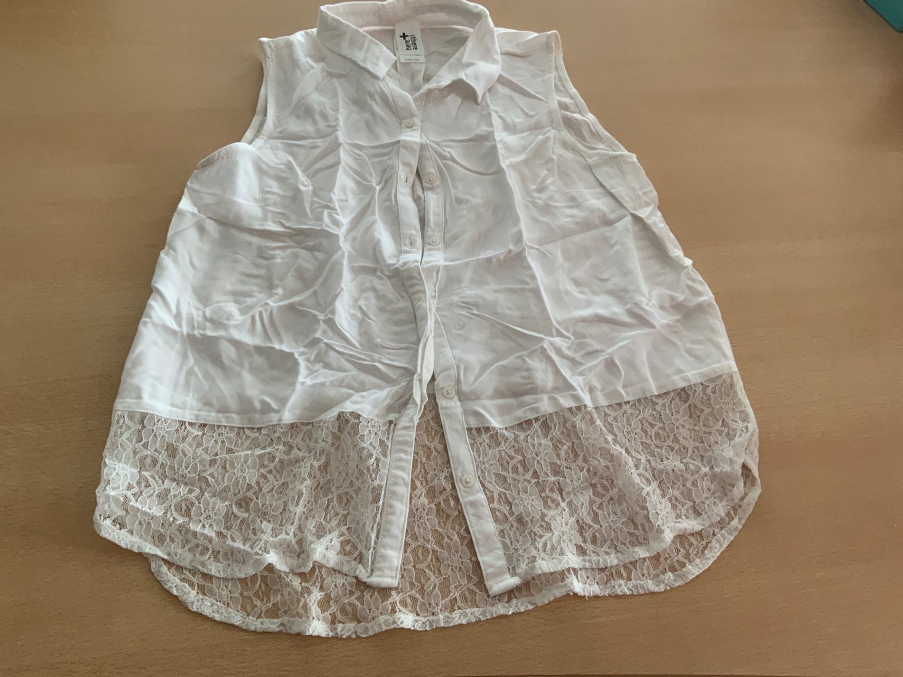 Bluse 158/164 Weiß