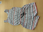 Jumpsuit 134/140 Weiß, Schwarz, Rot