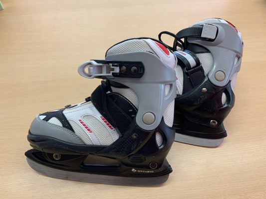 Ontario Schlittschuhe Weiß, Schwarz, Rot