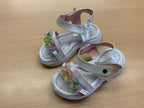 Sandalen 26 Weiß mit bunten Dekorationen