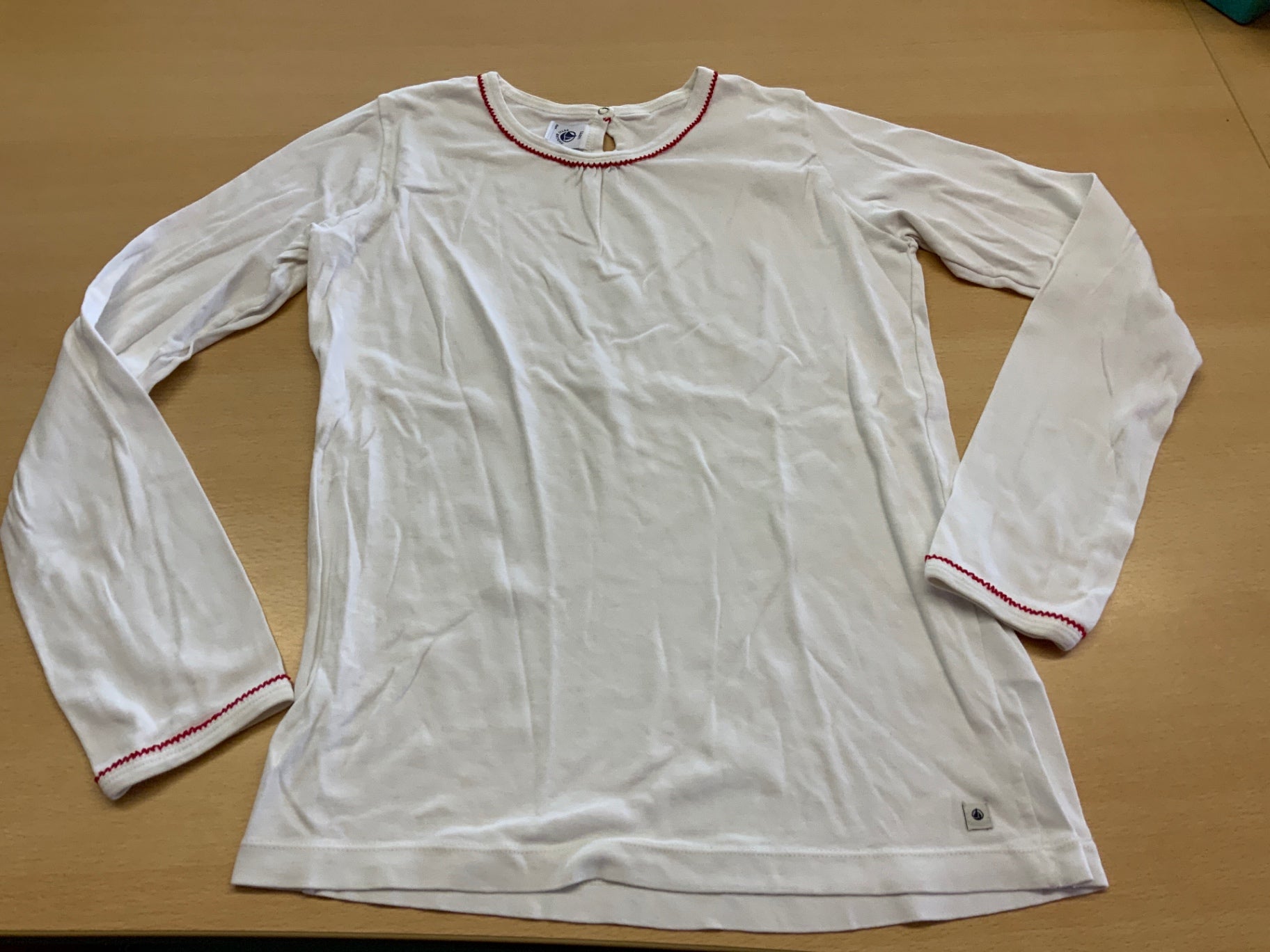  Langärmliges T-Shirt 164 Beige