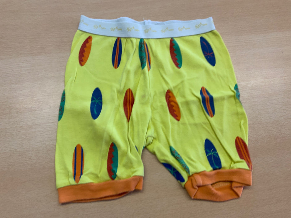 Hose 86/92 Gelb mit bunten Mustern
