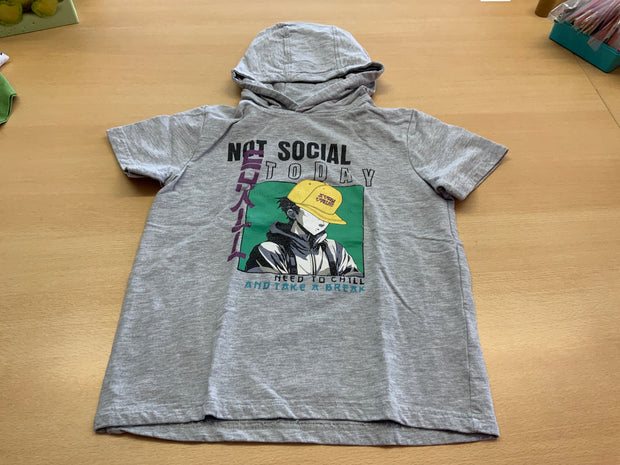 Hoodie 134/140 Grau