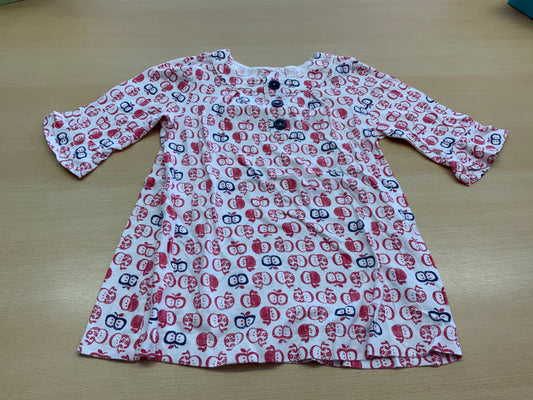 Shirt 128 Weiß, Rot, Blau