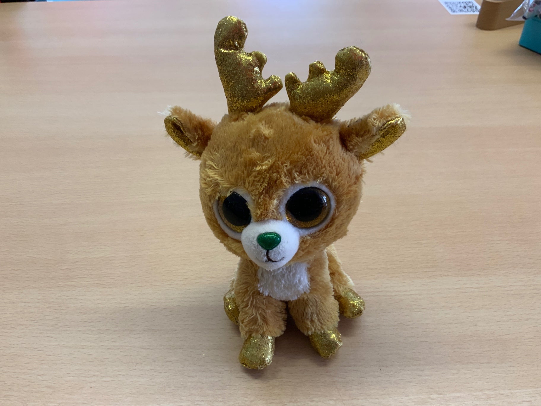 Plüschtier Beige und Gold