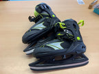 Eishockeyschuhe 37 - 41 Schwarz, Neon-Grün, Grau