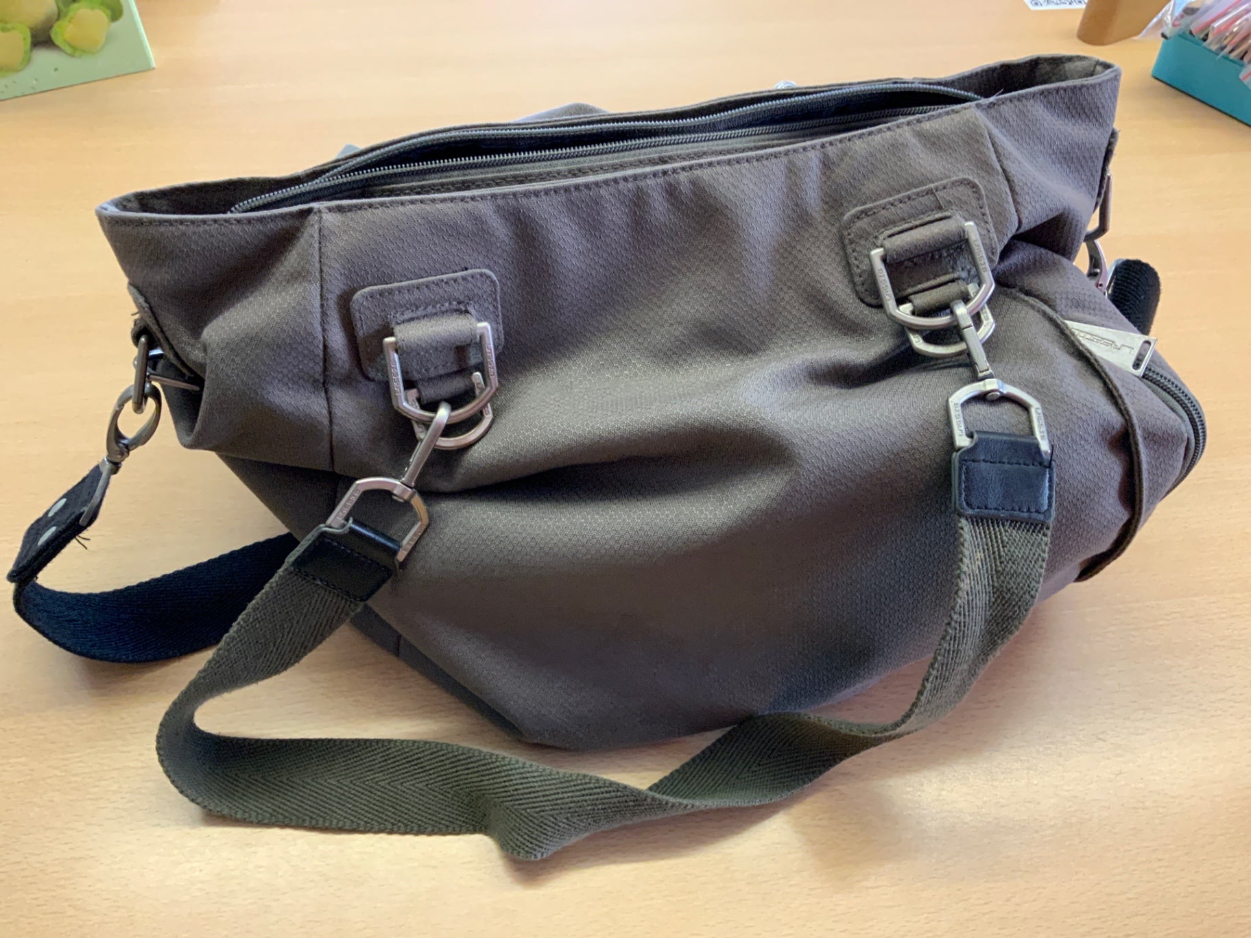 Wickeltasche Grau