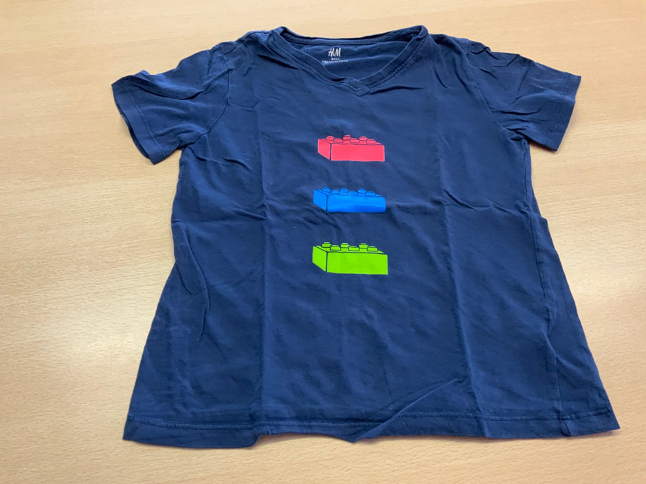 H&M T-Shirt 122/128 Blau