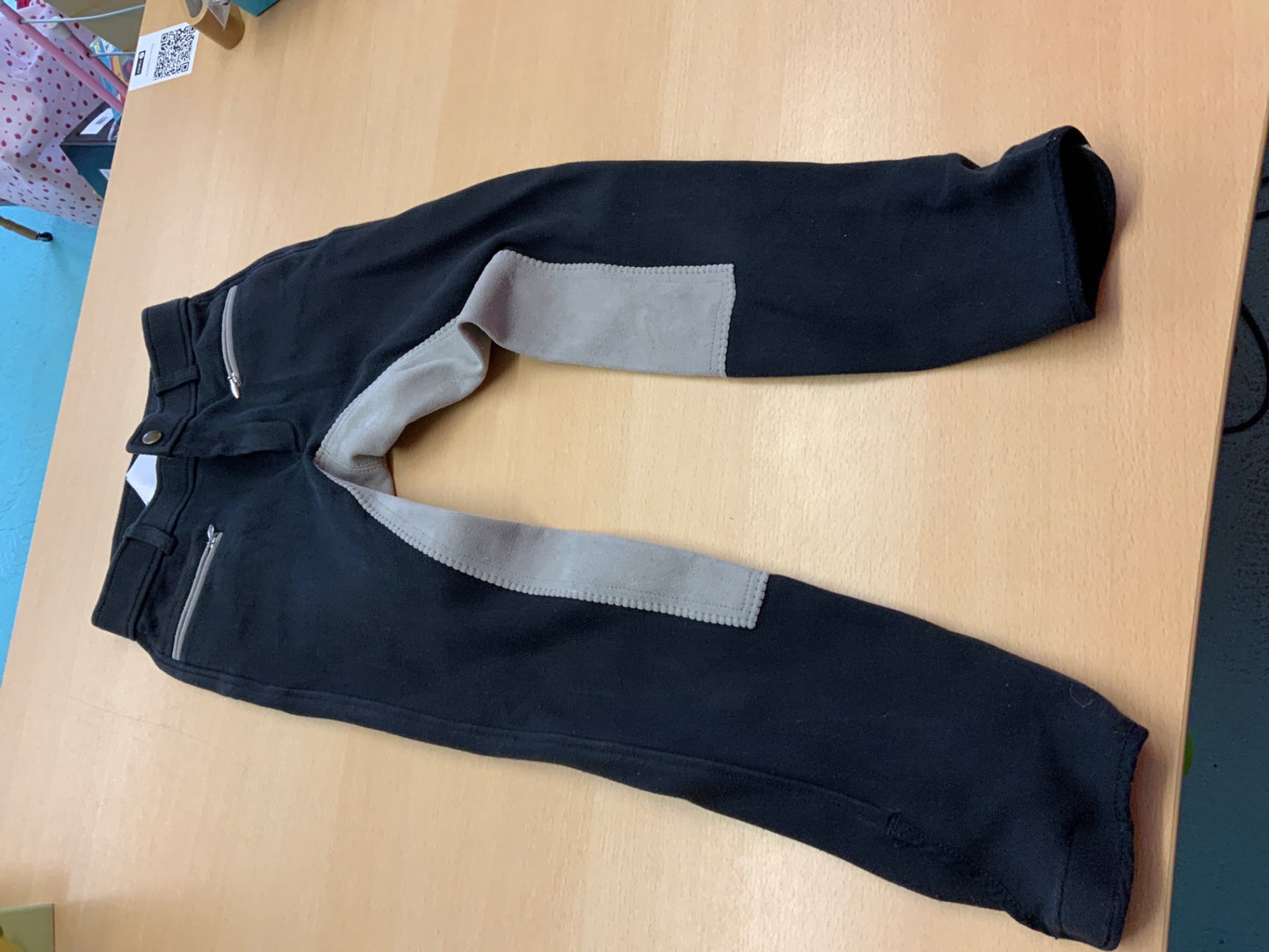  Reit-Hose Hose 152 Schwarz, Grau