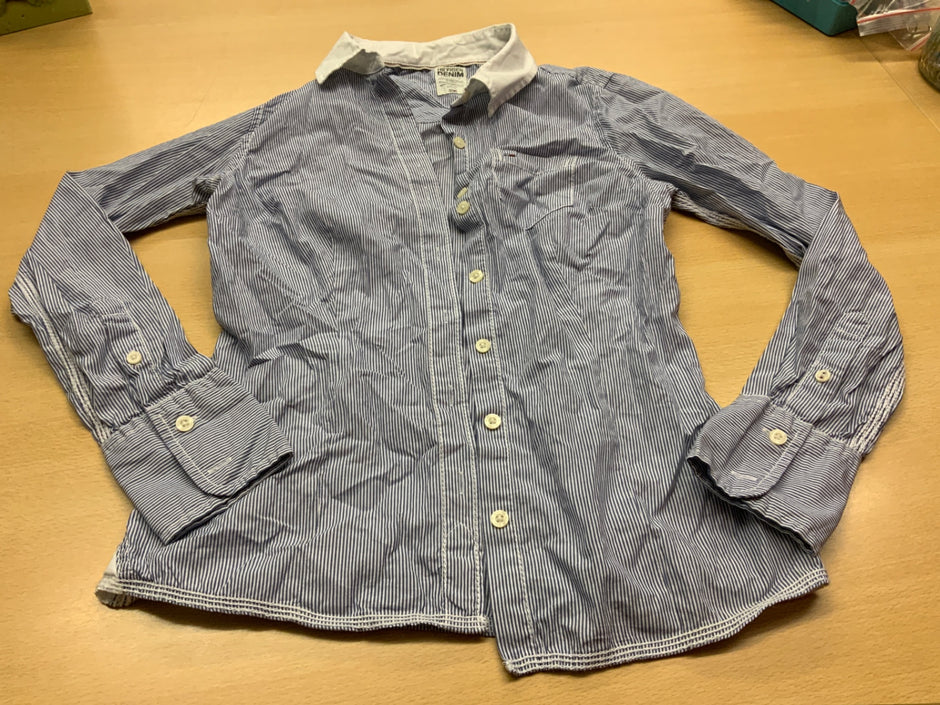Hilfiger Bluse S Blau und Weiß gestreift