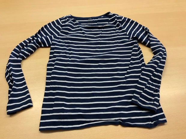 H&M Langarmshirt 134/140 Marineblau und Weiß
