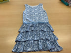 Kleid 122/128 Blau und Weiß