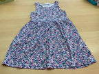 Unbekannt Kleid 134/140 Bunt mit überwiegend pink, lila und weiß
