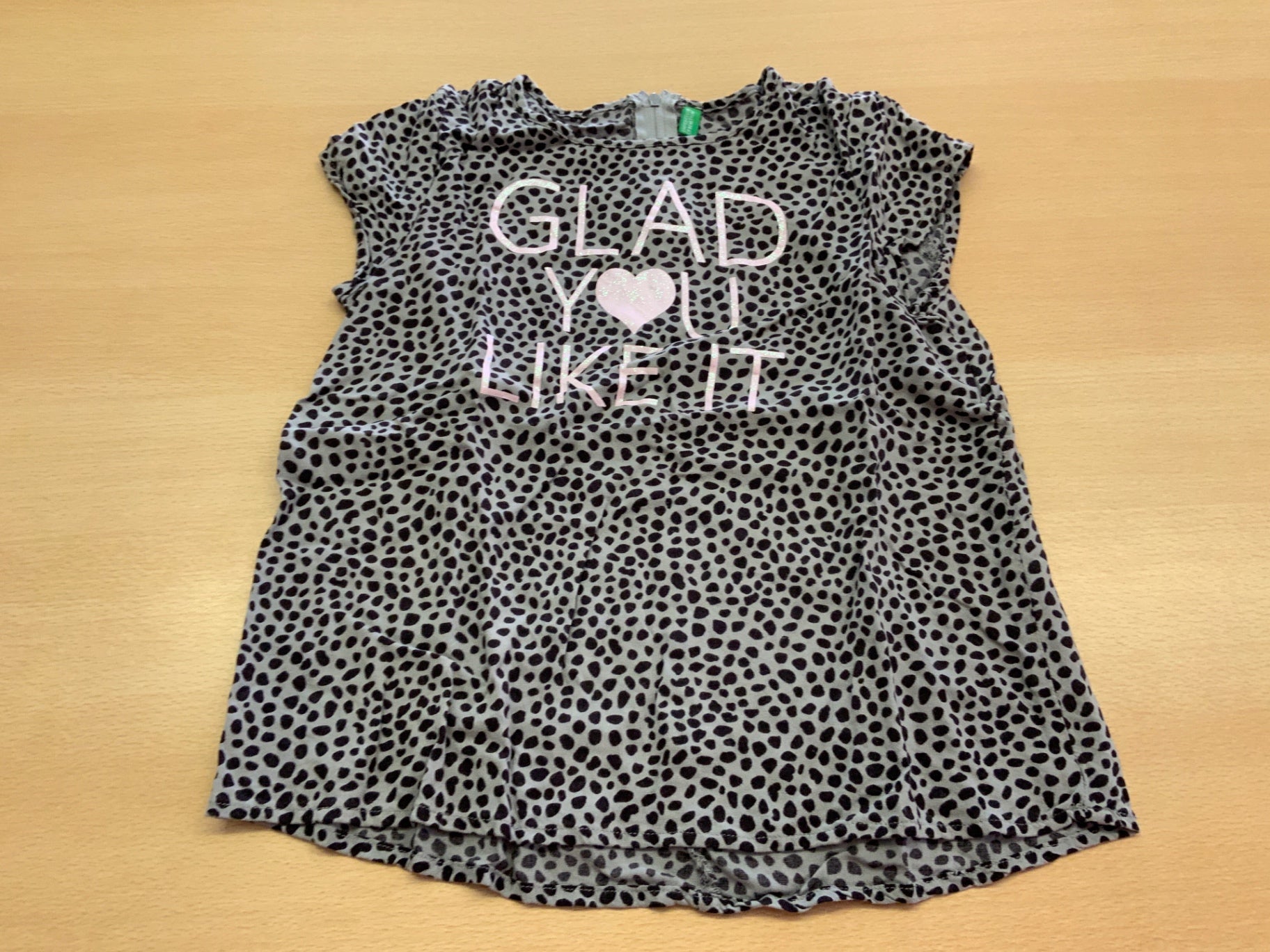 T-Shirt 134/140 Schwarz und Beige