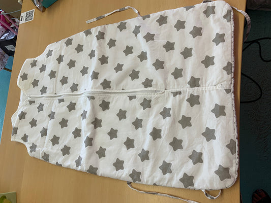 Schlafsack Weiß und Grau