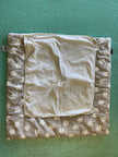 Wickeldecke Beige und Weiß