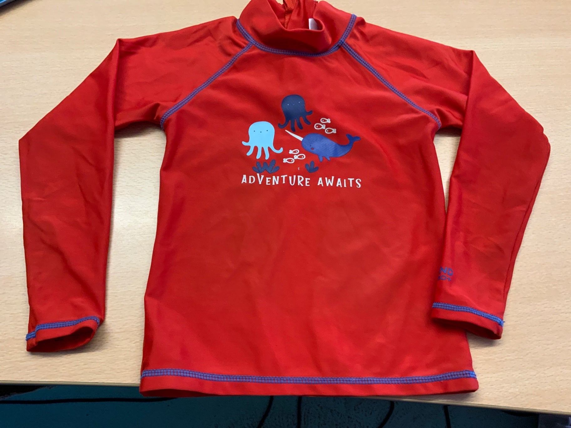 Bade-T-Shirt 98 Rot