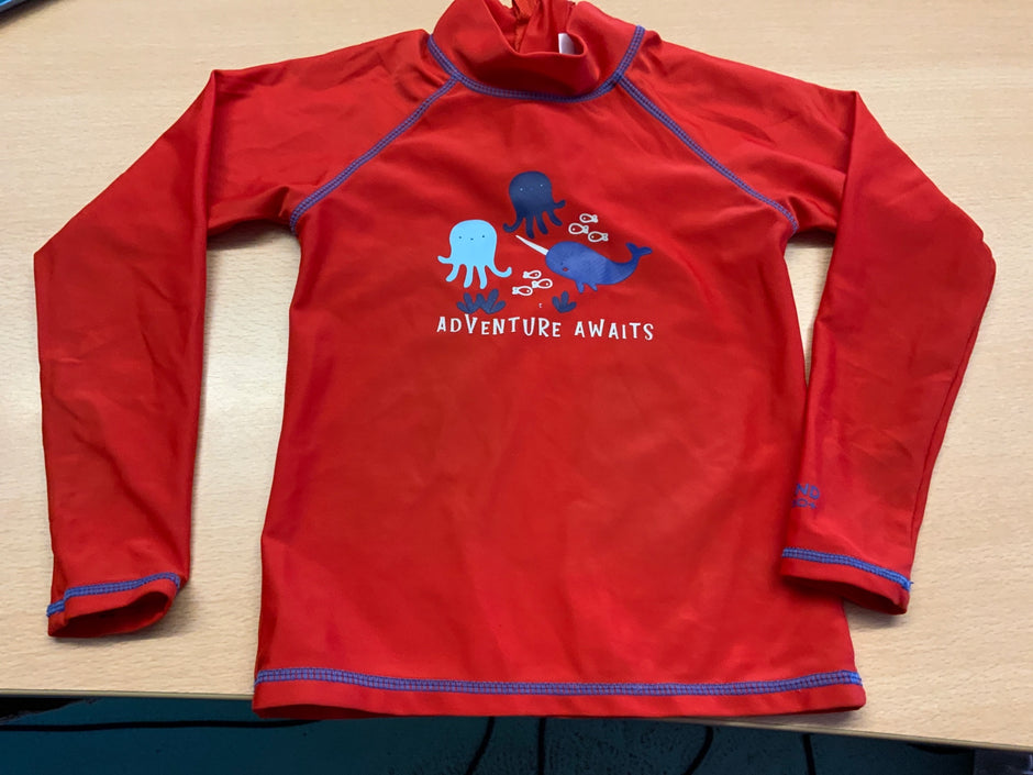 Bade-T-Shirt 98 Rot