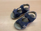 elefanten Sandalen 29 Blau mit pinken Punkten