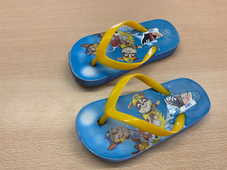 Flip-Flops 26 Blau und Gelb