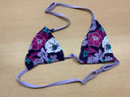 Bikinioberteil 152 Lila, Dunkelblau, Weiß, Pink, Türkis