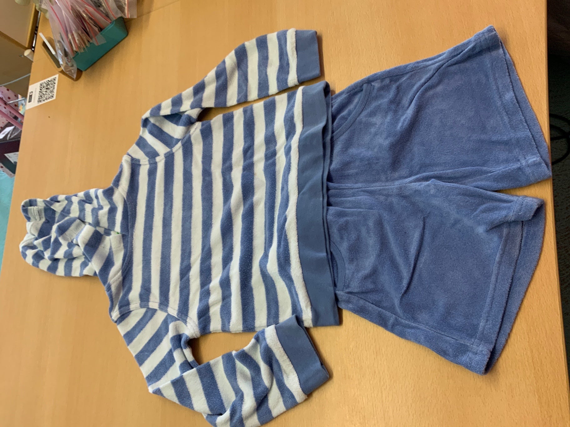 Pyjama 110/116 Blau