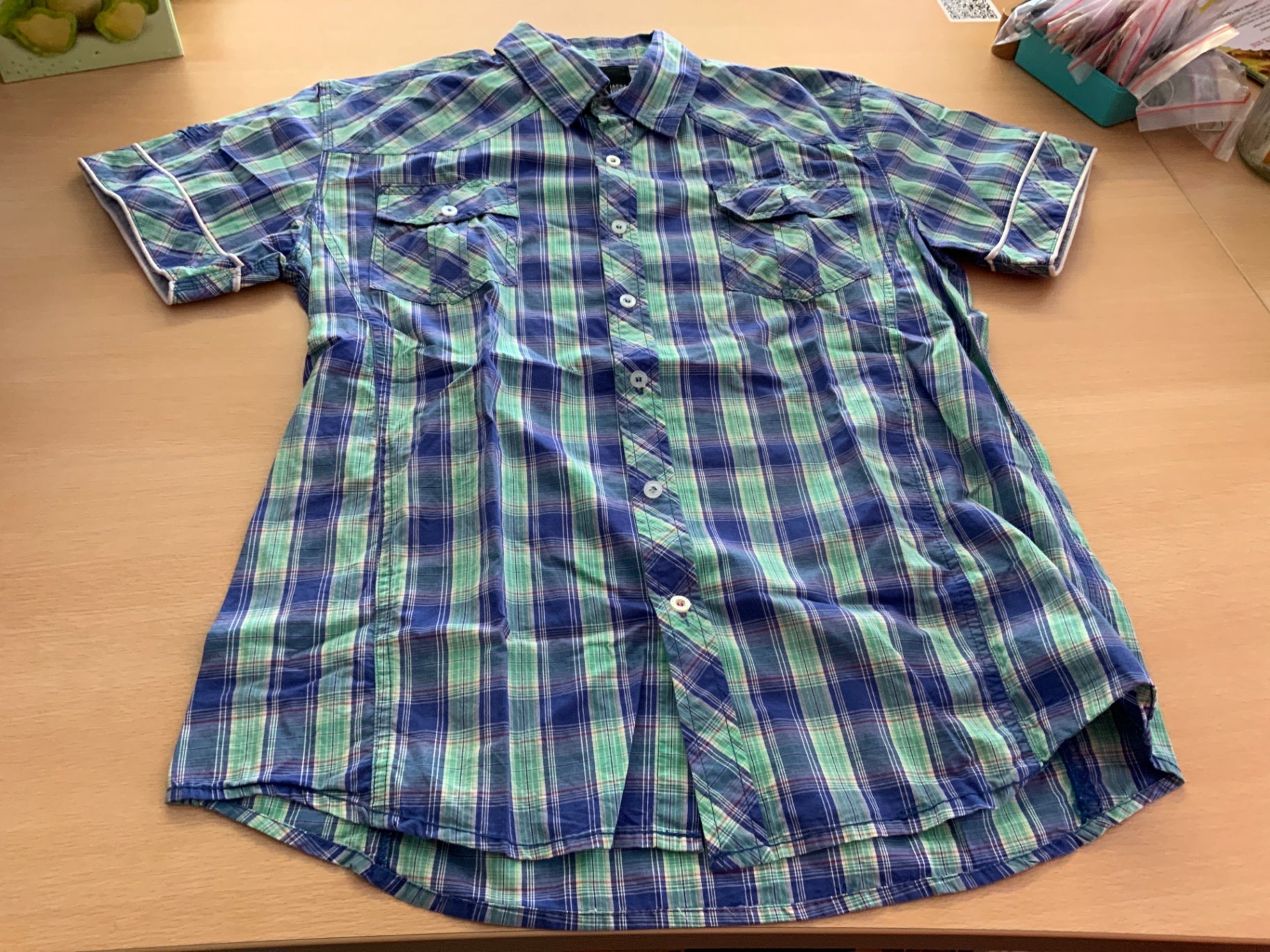  Kurzarmhemd XL Bunt