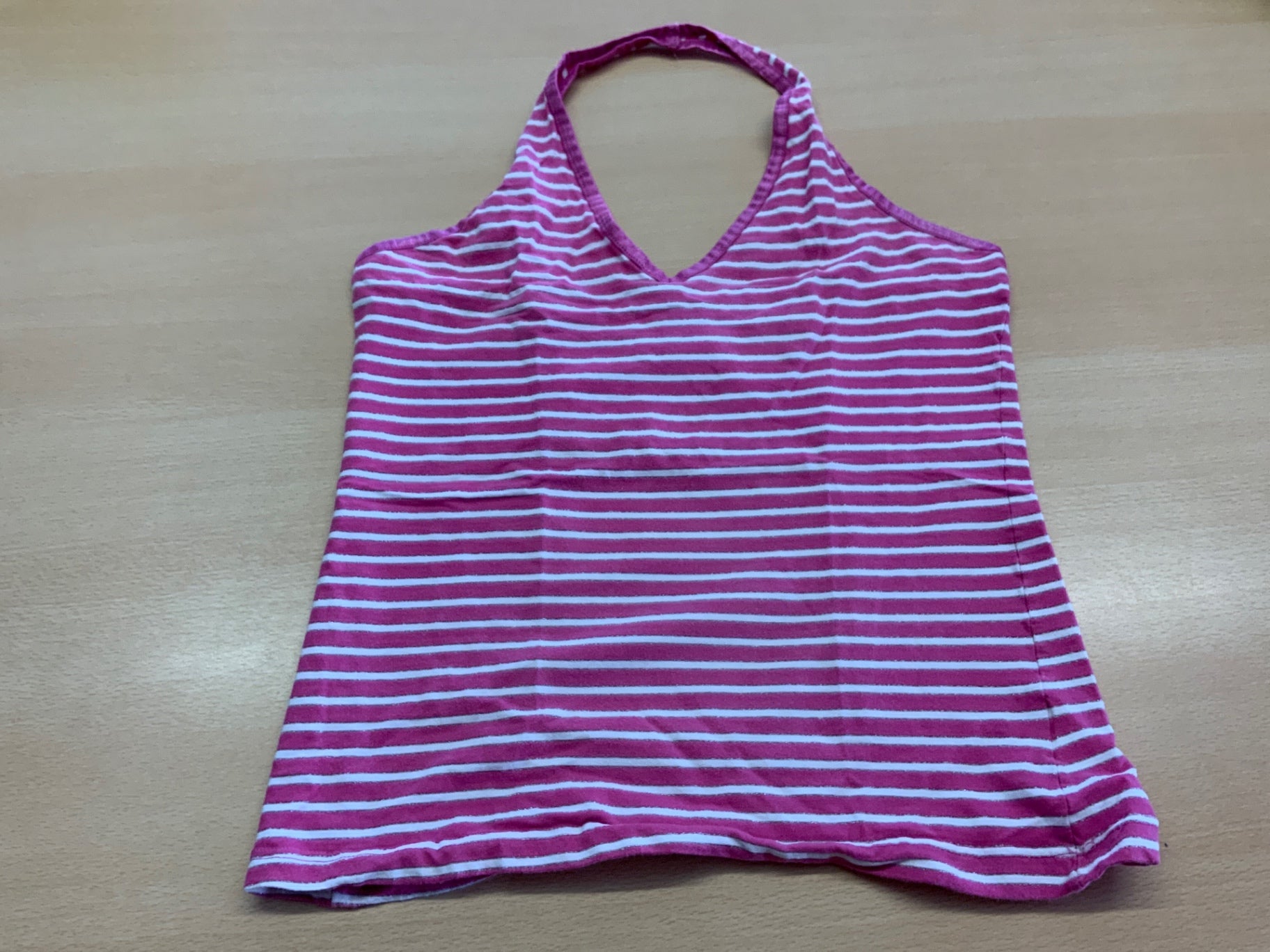 Unbekannt Top XS Rosa mit weißen Streifen