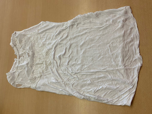 Ärmelloses Umstands-Shirt 36 Weiß