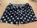  Badehose L Schwarz und Weiß