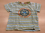 T-Shirt 110 Grün, Weiß, Blau, Schwarz, Orange