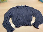 Bluse M Dunkelgrau
