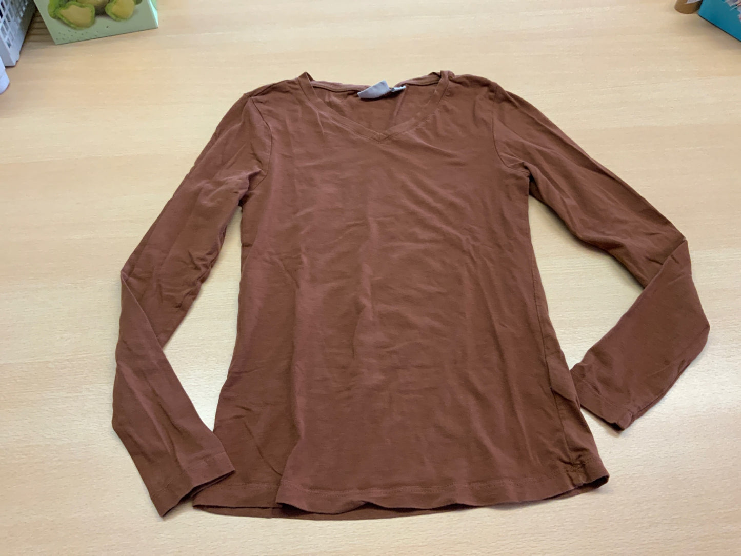 Langärmliges T-Shirt 36/38 Braun