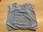 Bluse 146 Blau-Weiß gestreift