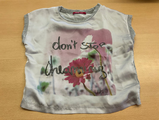 Liu Jo Ärmelloses Oberteil 128 Weiß und Grau