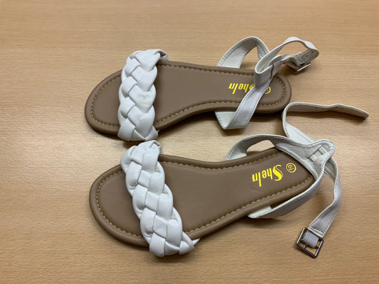 Sandalen 6.5 Beige, Weiß