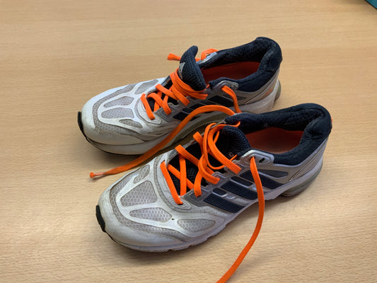 Adidas Sneaker 37.5 Weiß, Dunkelblau, Orange