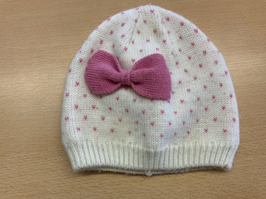 Mütze 50 Weiß und Pink