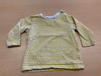  Langarmshirt 74 Gelb und Weiß