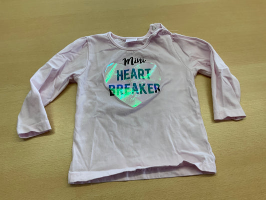 Langarmshirt 80 Hellrosa