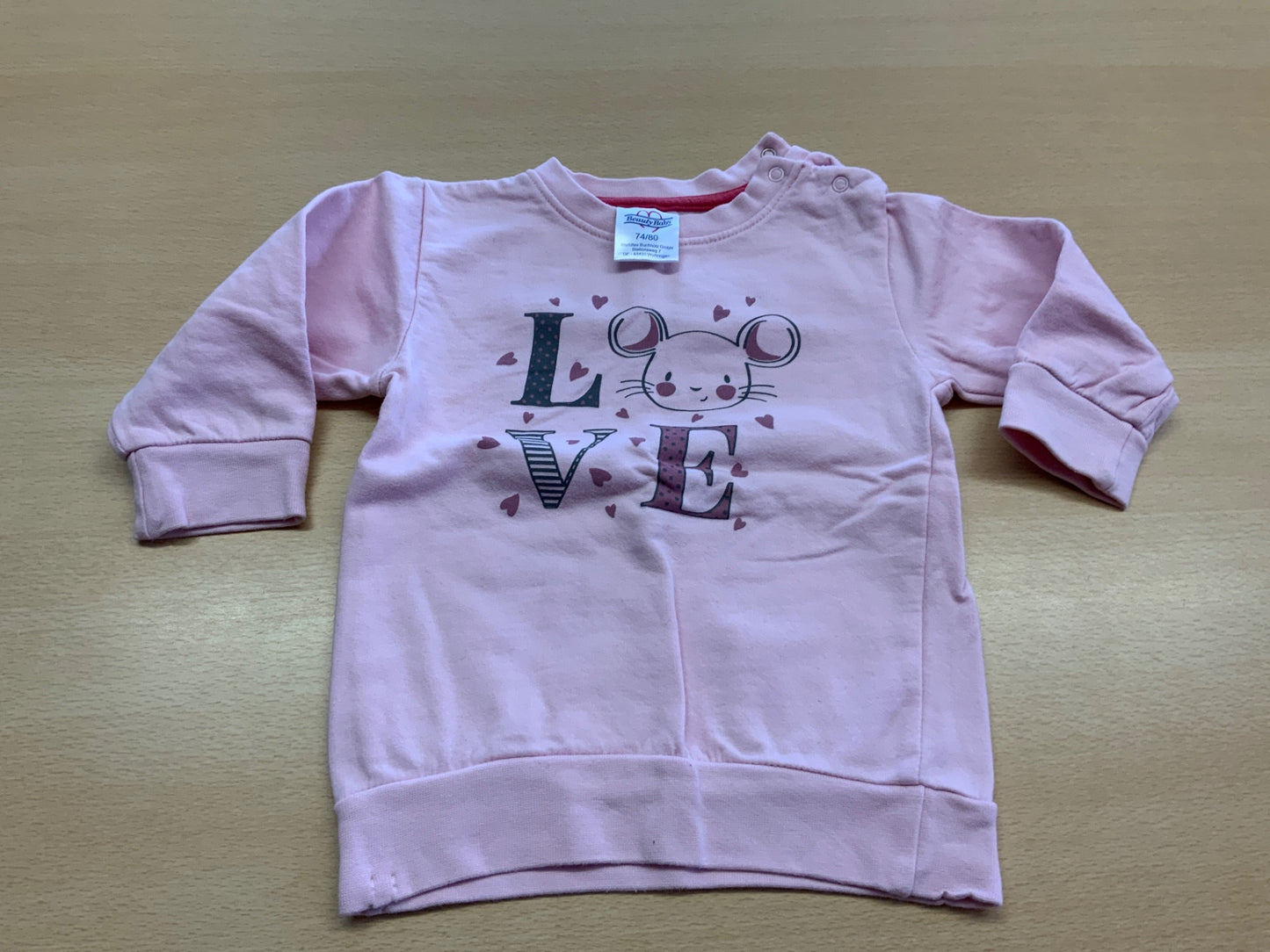 Pullover 74/80 Hellrosa