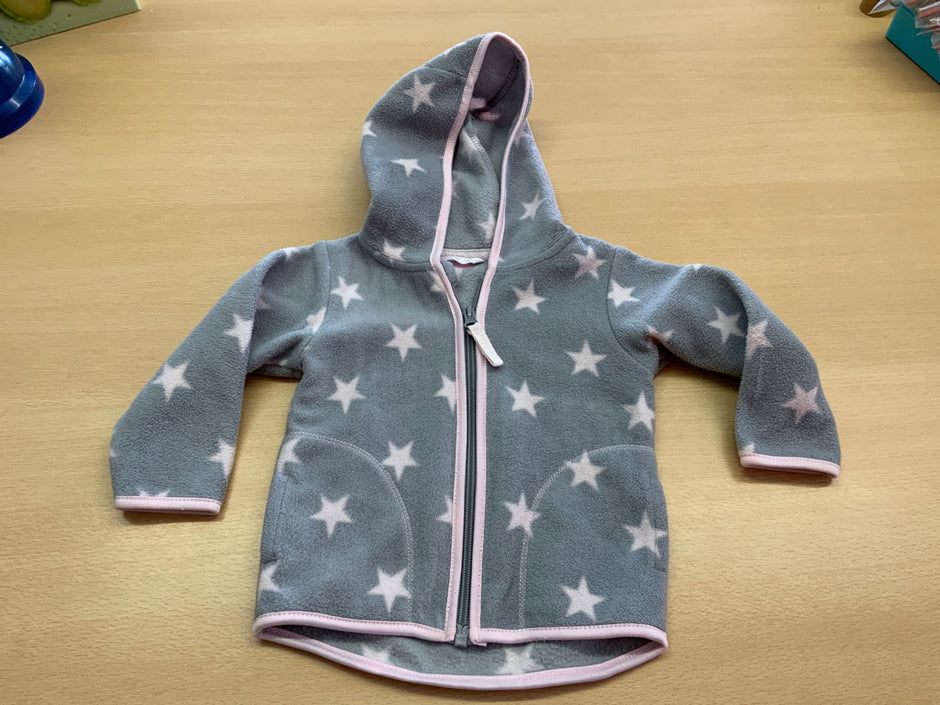  Jacke 74 Grau mit weißen Sternen