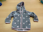  Jacke 74 Grau mit weißen Sternen
